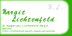 margit lichtenfeld business card